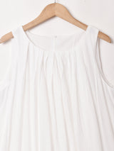 【2色展開】Meridian スリーブレス Aラインワンピース