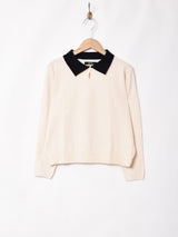 【2色展開】Meridianモノトーン ポロセーター