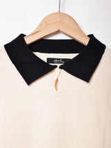 【2色展開】Meridianモノトーン ポロセーター