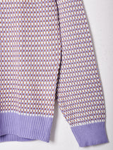 【3色展開】Elcaminoドットデザイン ロングスリーブ ニット