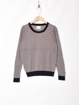 【3色展開】Elcaminoドットデザイン ロングスリーブ ニット