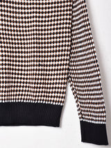 【3色展開】Elcaminoドットデザイン ロングスリーブ ニット