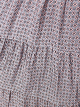 【2色展開】Meridian コモン柄 ティアード キャミソールワンピース