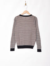 【3色展開】Elcaminoドットデザイン ロングスリーブ ニット