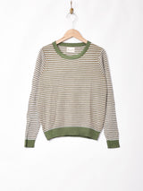 【3色展開】Elcaminoドットデザイン ロングスリーブ ニット