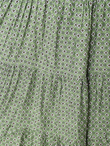 【2色展開】Meridian コモン柄 ティアード キャミソールワンピース