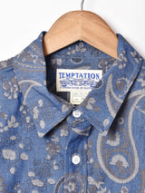 TEMPTATIONペイズリー柄 ビッグサイズシャツ