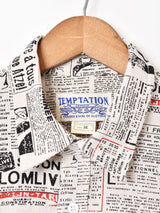 TEMPTATION総柄 ビッグサイズシャツ