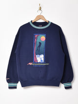 アメリカ製 JANSPORT プリントスウェットシャツ