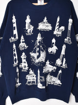 デザイン プリントスウェットシャツ