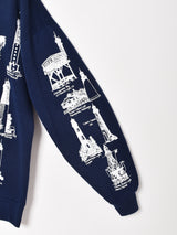 デザイン プリントスウェットシャツ