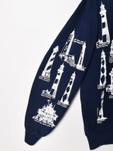 デザイン プリントスウェットシャツ