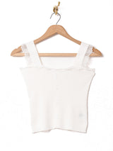 【2色展開】Meridian リブレース キャミソール