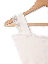 【2色展開】Meridian リブレース キャミソール