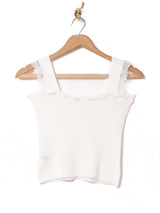 【2色展開】Meridian リブレース キャミソール