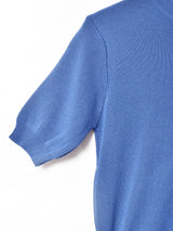 【2色展開】Meridian マンダリンカラー 半袖セーター