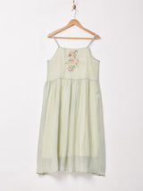 【2色展開】Meridian 刺繍 キャミソールワンピース