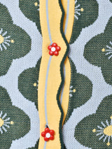 【2色展開】Meridian 花柄 半袖カーディガン