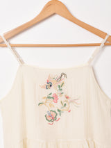 【2色展開】Meridian 刺繍 キャミソールワンピース