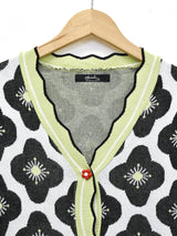 【2色展開】Meridian 花柄 半袖カーディガン