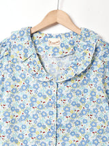 【2色展開】Elcamino フリルカラー 半袖ブラウス