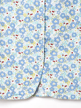 【2色展開】Elcamino フリルカラー 半袖ブラウス