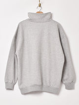 【2色展開】 ハイネック ハーフジップスウェット「NEW YORK」