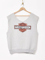 90's〜 Harley Davidson プリント ノースリーブ スウェットシャツ