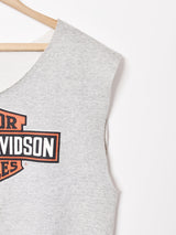 90's〜 Harley Davidson プリント ノースリーブ スウェットシャツ