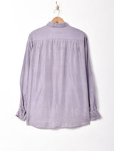 長袖シルクシャツ