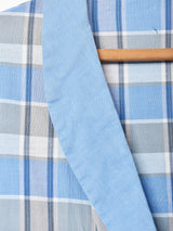 チェック柄 ガウン