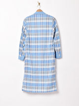 チェック柄 ガウン