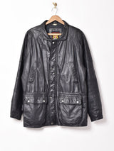 中綿入り レザージャケット