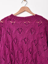 クロシェ カラー セーター