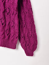 クロシェ カラー セーター