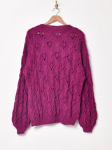 クロシェ カラー セーター