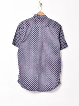 小紋柄 半袖シャツ