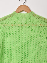 ハイネック クロシェ セーター