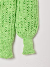 ハイネック クロシェ セーター