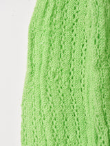 ハイネック クロシェ セーター