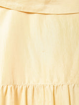 オープンカラー 長袖シルクシャツ