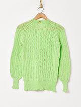 ハイネック クロシェ セーター