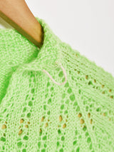 ハイネック クロシェ セーター