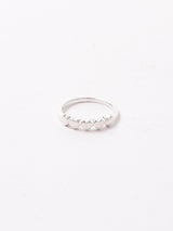 5連ハートシルバーリング