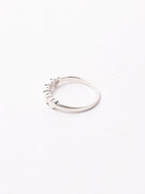 5連ハートシルバーリング