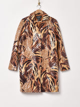 アニマル柄 タイガー×レオパード コート