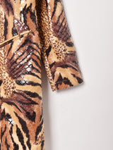 アニマル柄 タイガー×レオパード コート