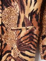 アニマル柄 タイガー×レオパード コート