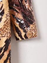 アニマル柄 タイガー×レオパード コート