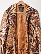 アニマル柄 タイガー×レオパード コート